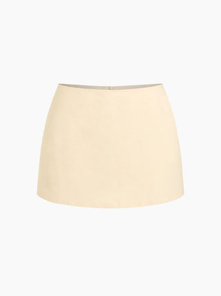 Cotton Low Rise Split Skort