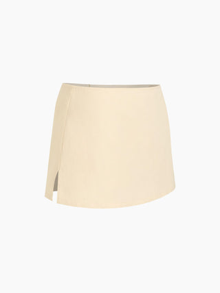 Cotton Low Rise Split Skort