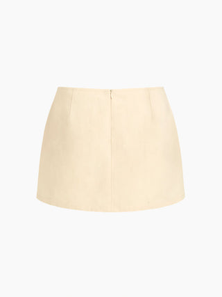 Cotton Low Rise Split Skort
