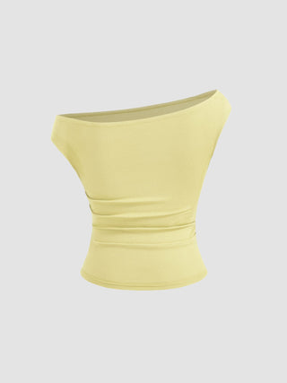 Off-shoulder Ruched Top