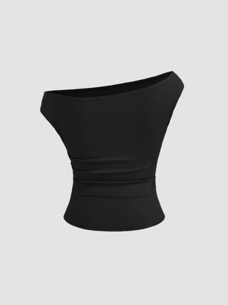 Off-shoulder Ruched Top