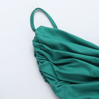 Ruched backless cami maxi dress