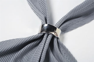 Halter hollow out button backless cut out top