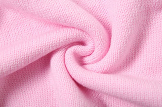 V neck bowknot knitted cami mini skirt set