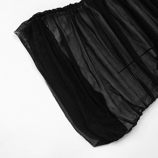 Flower print mesh ruched tube top