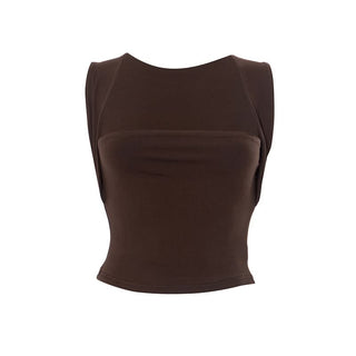Square neck solid 2-way top