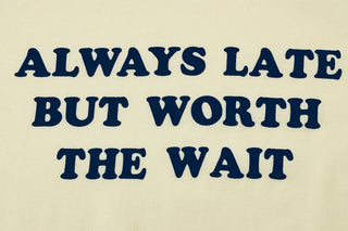 Short sleeve crewneck letter print top