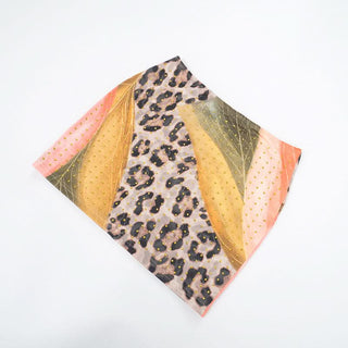 Beaded leopard print mini skirt