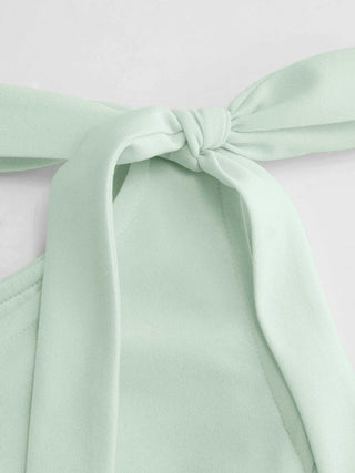 Grad Dresses Cute Summer Dresses Party Dress For Party New Years Holiday Dress Valentine rush outfits special occasion dresses Woven Sculptural Boat Neck Bowknot Bubble Hem Mini Dress For Date