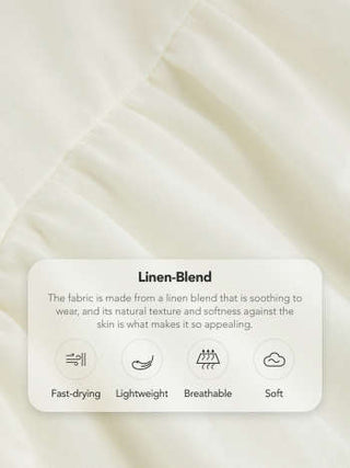 Wedding Wedding Guest Dress wedding guest wedding special occasion dresses Woven Linen-blend Square Neck Ruffle Midi Dress For Vacation