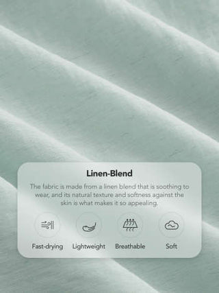 Linen-blend Boat Neck Solid Knotted Backless Mini Dress