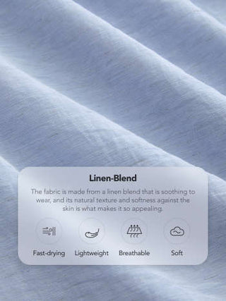 Linen-blend Boat Neck Solid Knotted Backless Mini Dress