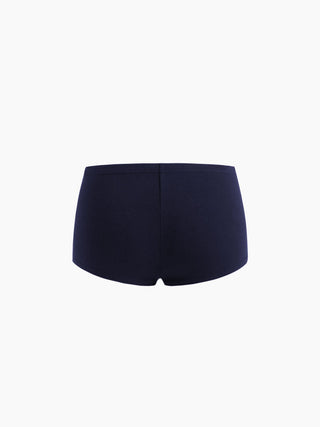 Knit Fabric CDR Low Rise Micro Shorts  For Daily Casual