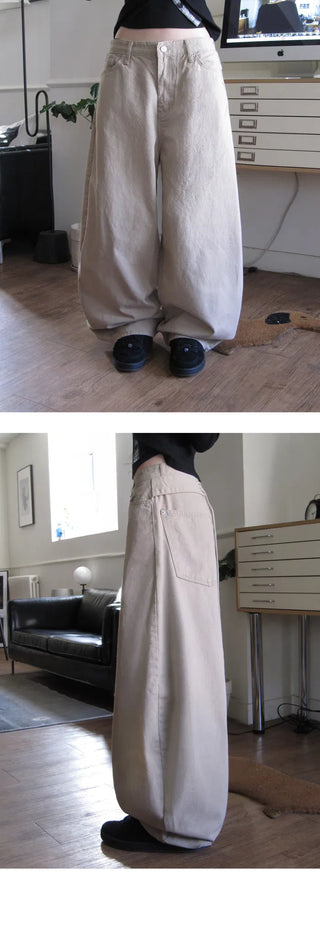 Balloon Corset Cotton Pants - 4 Colors