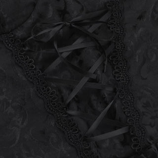 Sweetheart neck lace up print tube top