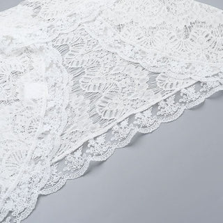 Lace sweetheart neck corset solid tube top