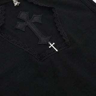 High neck ruffle lace hem ruched mini dress