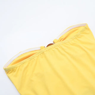 Hollow out ruched backless solid cut out mini dress