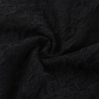 Lace irregular cross beaded tube top