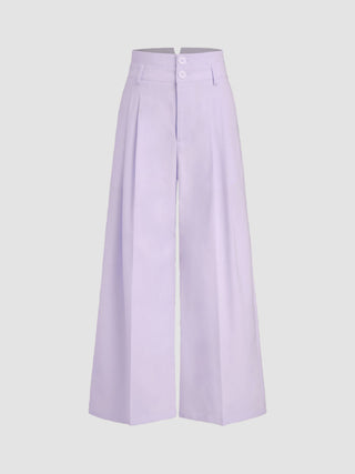 High Rise Linen Trousers