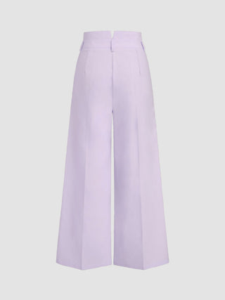 High Rise Linen Trousers