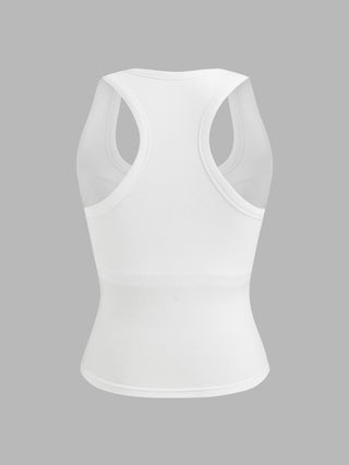 Built-in Bra Square Neck Tank Top