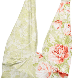 Slit ruffle flower print halter ruched mini dress