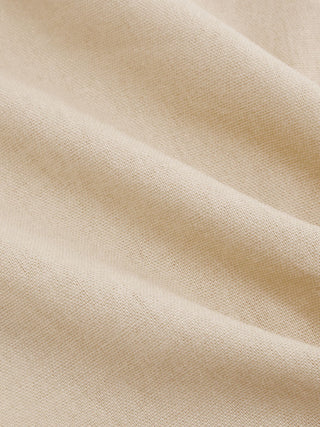 Linen-blend Beaded Knotted Ruched Tank Top