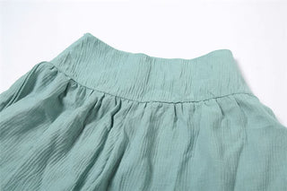 High rise zip up wide leg pant
