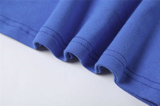 One shoulder letter print short sleeve top