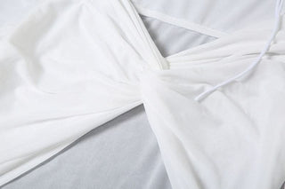 Long sleeve off shoulder mesh hollow out cut out maxi dress