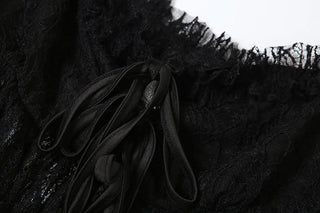 Self tie lace see through cami crop top