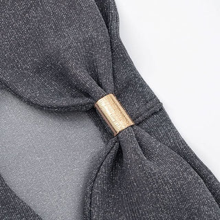 Ruched off shoulder lace up ruffle tube midi dress