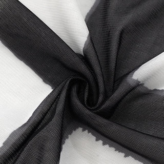 Off shoulder mesh cross pattern tube top