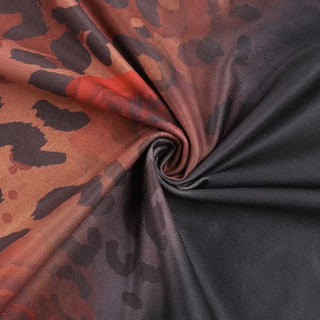 Leopard print self tie cowl neck cami maxi dress