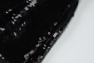 Halter cowl neck glitter backless maxi dress