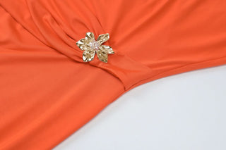 Hollow out cap sleeve ruched backless cut out maxi dress