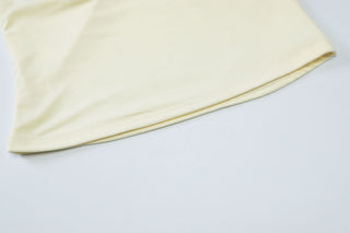 Hollow out ruched halter self tie backless cut out top