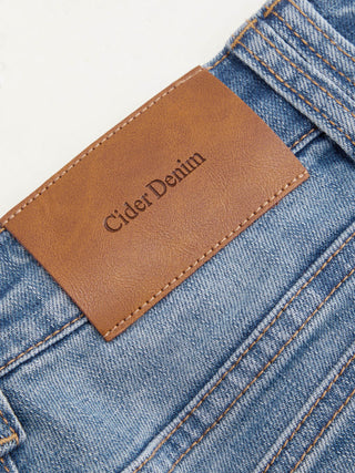 Stretch Cider Denim Low Rise Pocket Micro Shorts