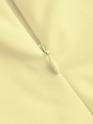 Round Neckline Ruched Maxi Dress