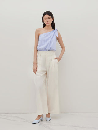 High Rise Linen Trousers
