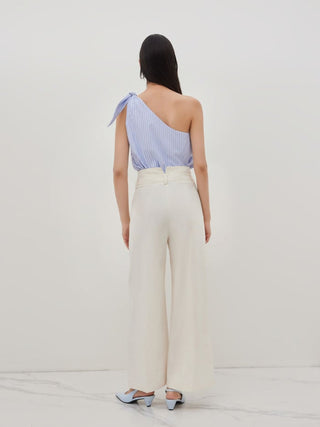 High Rise Linen Trousers