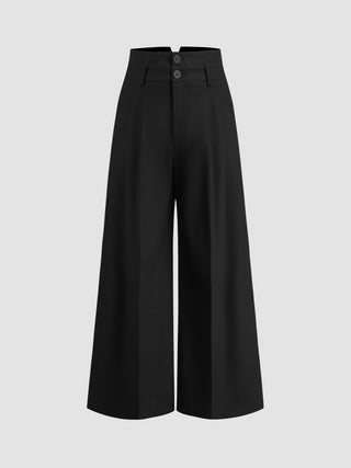 High Rise Linen Trousers