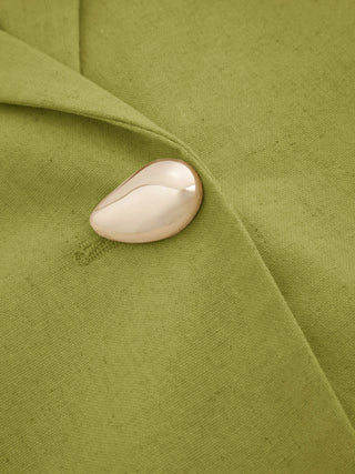 Linen-blend Linen-blend V-neck Dolman Sleeve Blazer Vest For Work