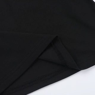 Off shoulder letter print top