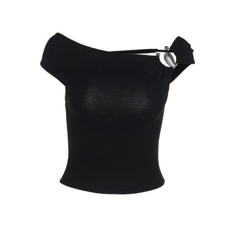 Backless solid short sleeve o ring top