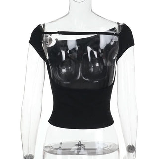 Backless solid short sleeve o ring top
