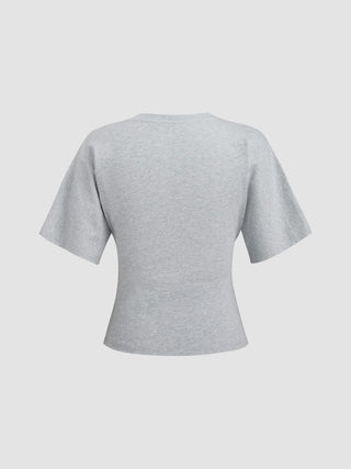 Round Neckline Tee