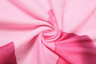 Mesh flower print contrast tube maxi skirt set