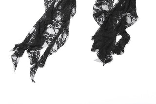 Ruched irregular lace backless tube top